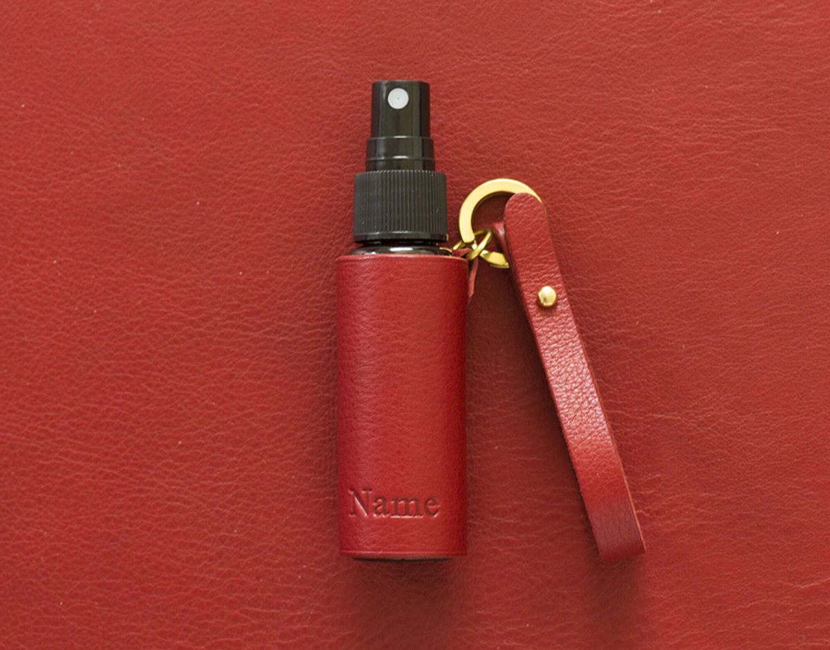 本革スプレーボトルカバー（名入れ無料） | Cahonca Leather