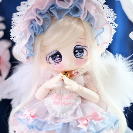 【予約販売：6月～7月頃 お届け予定】「甘絨のショーウィンドウ」ウィッグ着用＆入れ目顔タイプ 3頭身BJDブラインドドールシリーズ