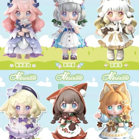【予約販売：7月中旬~8月上旬 お届け予定】SIMONTOYS NINIZEE(ににちゃん)「花の秘境」トレーディングフィギュア シリーズ