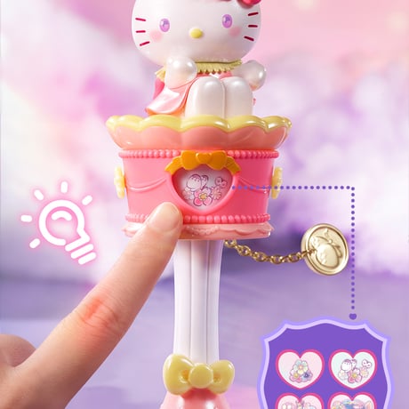 【予約販売：11月中 お届け予定】AULEDY x サンリオ 「サンリオキャラクターズー：ラッキークルクル魔法ステッキ」シリーズ