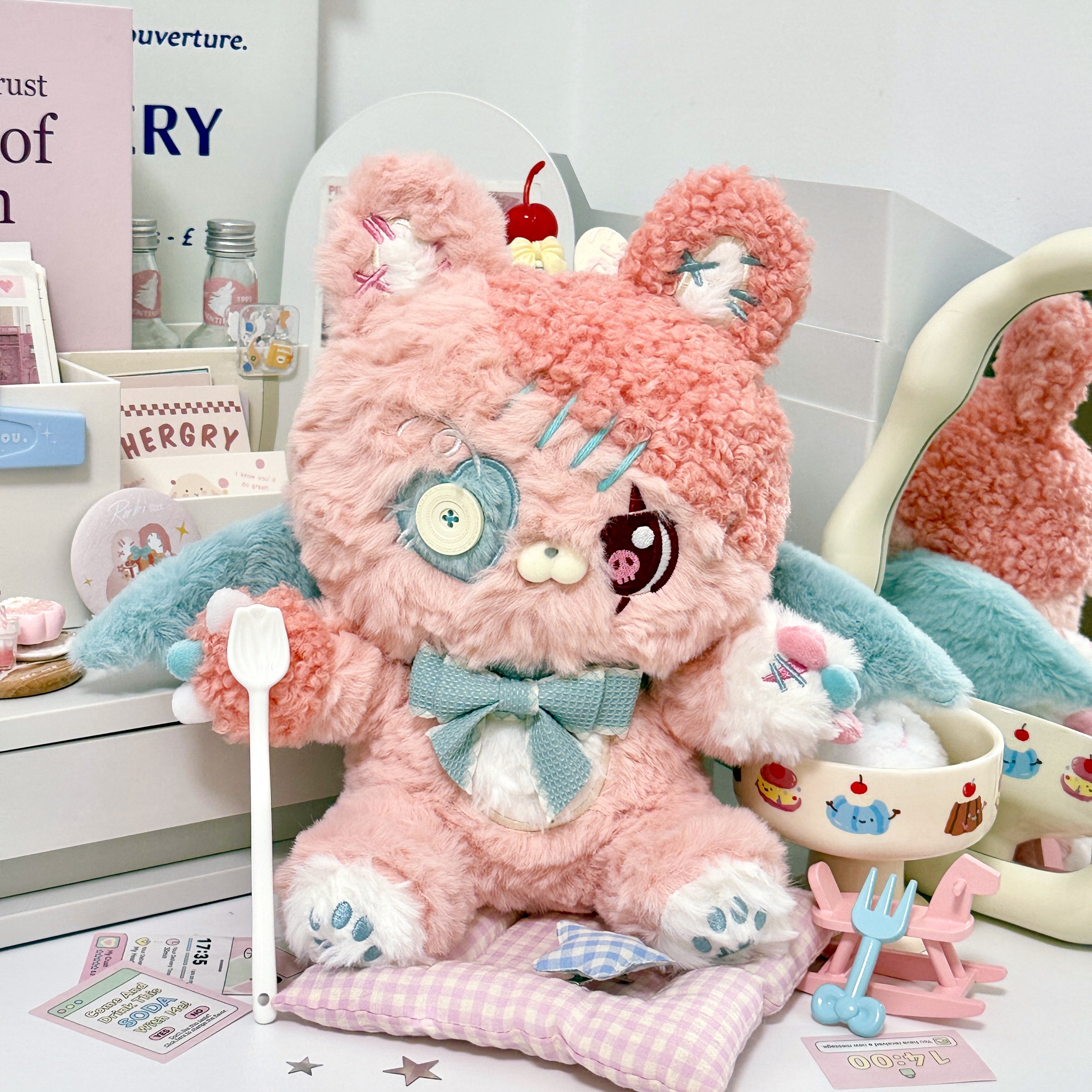 アートドール　No.098 猫兎幻獣 現品販売】幻想工坊「猫丸の幻想島｜MioKoo Mirage Lab」トイ兎、Rabi