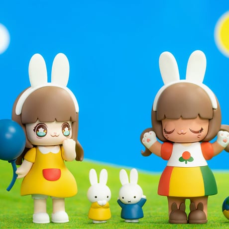 【予約販売：9月下旬～10月下旬 お届け予定】52TOYS KIMMY&MIKI x Miffy ミッフィー 「新しい友達」シリーズ