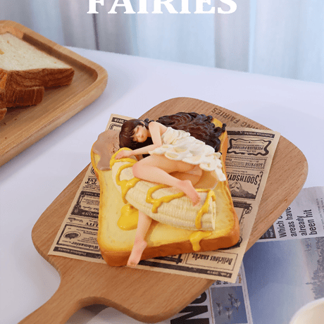 【予約販売：11月 お届け予定】WeArtDoing Sleeping Beauty-Morning Fairies-Sausage&Egg「朝食の妖精： バナナとアイストースト」