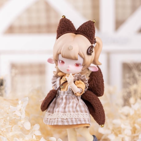 「森の子猫と森の子熊」数量限定 1/12スケール BJDドール用の服 6点セット【東京アイドール71】