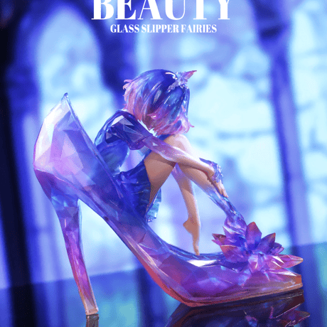 【予約販売：2025年12月 お届け予定】WEARTDOING Sleeping Beauty-Glass Slipper Fairies-Purple「水晶少女：紫の境界」【コレクションフィギュア】