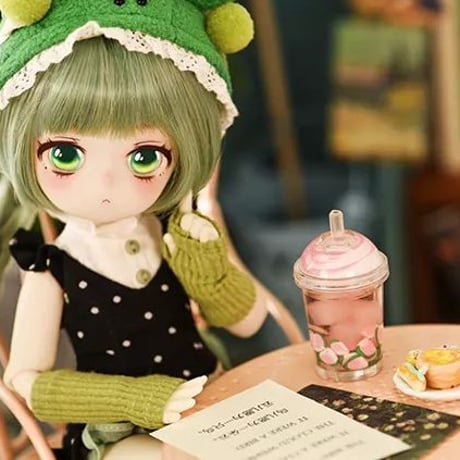 【予約販売：2024年9月中 お届け予定】※当店限定選び特典付き※TinyFox 新生造物 小青呱（カエル）1/6スケール MJDドール<新ボディ採用>【フルセット】