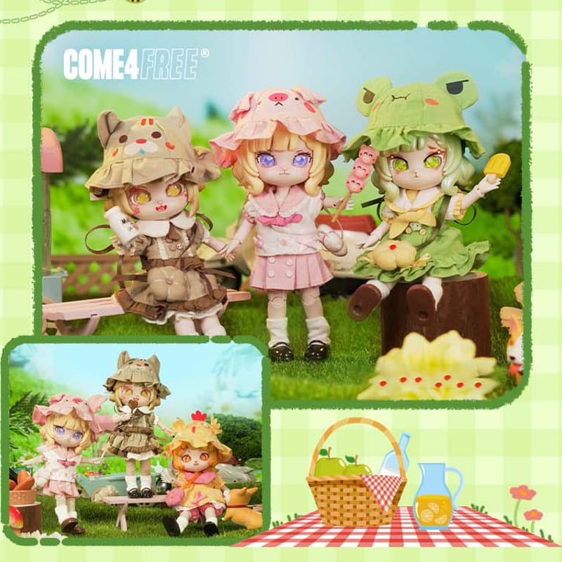 現品販売】come4free「遠足に行こう」1/12スケール BJDドール用 現品販売】come4free「遠足に行こう」1/12スケール BJDドール用