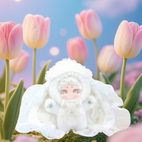 【現品販売】LUCKY DEER NAI 「おやすみ兎：秘密の花園」 ぬいぐるみチャーム シリーズ
