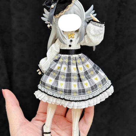 【現品販売】Meki（メキ）「造物の心：チェックのラブレター 」期間限定受付 ドール用の服