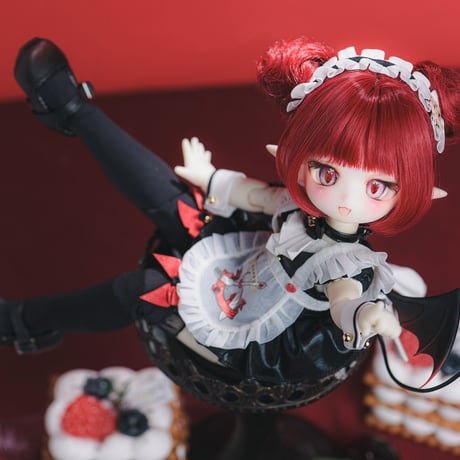 【予約販売：2024年9月中 お届け予定】※当店限定選び特典付き※TinyFox  桜ん坊小悪魔 チェリー 1/6スケールMJDドール  <新ボディ採用>【フルセット】