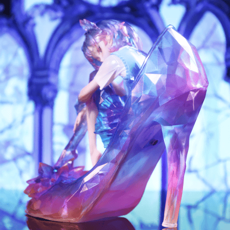 【予約販売：2025年12月 お届け予定】WEARTDOING Sleeping Beauty-Glass Slipper Fairies-Purple「水晶少女：紫の境界」【コレクションフィギュア】