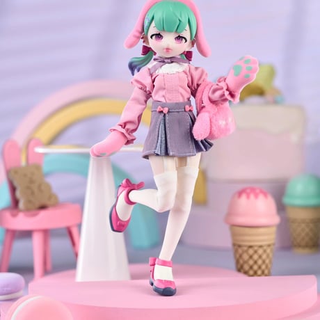 【現品販売】Neo eden toys「EVE LYNNA：夢楽園」期間限定MJD単品ドール「フワフワ兎」【フルセット】