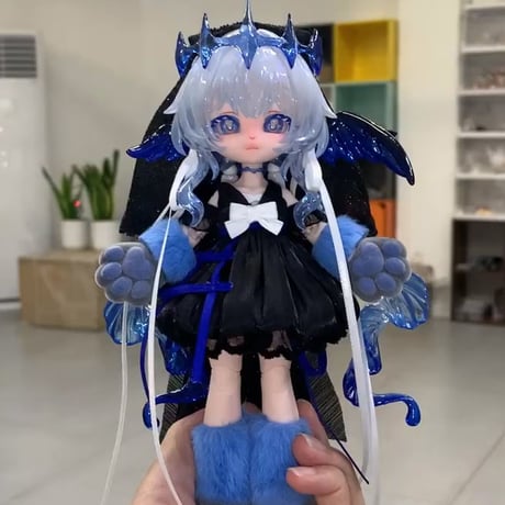 【現品販売】<数量限定>合玩文化「ルナに捧ぐ」単品ドール「水中月」(青)/「籠中鳥」(赤) 【フルセット】