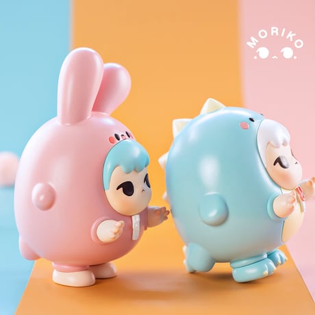 【期間限定・予約販売：7月中旬～7月下旬 お届け予定】Moriko x Pang Ngaew Little Ngaew＆Little Dino(2体セット)【コレクションフィギュア】