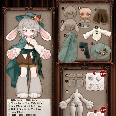 【現品販売】合玩文化「ルナに捧ぐ」1/12スケール MJDブラインドドール シリーズ