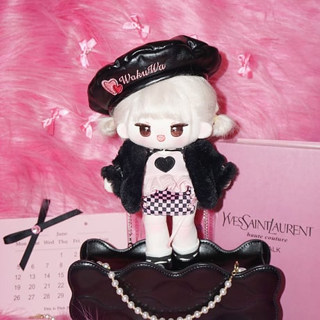 【予約販売：1月下旬～2月中旬 お届け予定】WakuWa娃屋 桃墨リズム 20cm 無属性ぬい服5点セット【ぬいを除く】