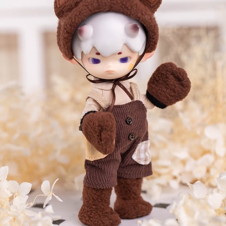 「森の子猫と森の子熊」数量限定 1/12スケール BJDドール用の服 6点セット【東京アイドール71】