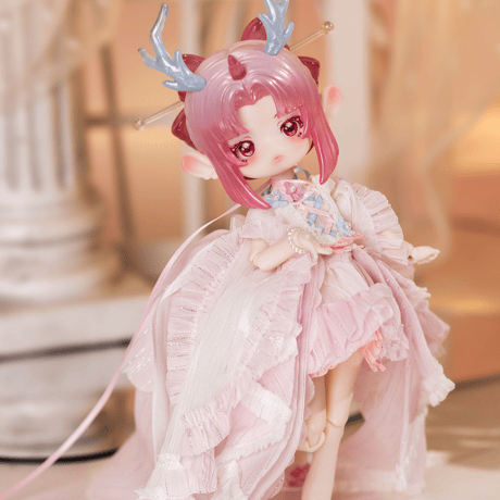 【現品販売】<期間限定特価>PENNY'S BOX WF限定特別仕様「ANTU(アンティーユ)：春神の花嫁、桃枝」BJD単品ドール フルセット 【アクションフィギュア】