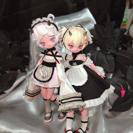 【現品販売】CHUZTING「Cooze：悪魔角」小型ドール向け ドール用の服「メイド」セット