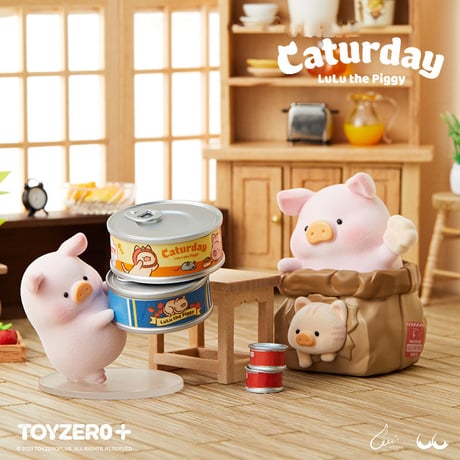 【予約販売：7月下旬～8月中旬 お届け予定】52TOYS TOYZEROPLUS × CICI’S STORY 子豚LULU 「Caturday：猫との暮らし」シリーズ
