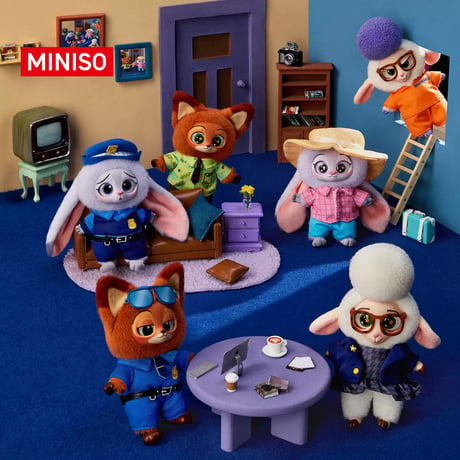【予約販売｜10月下旬～11月中旬 お届け予定】MINISO x ディズニー 「ズートピア：ソフビぬいぐるみ」 シリーズ
