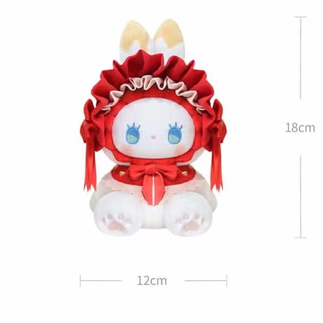 【現品販売】MJ STUDIO EMMA (エマ) 「秘境の森のお茶会 ぬいぐるみ吊り飾り：イチゴ(赤)/ブラックベルベット(黒)」<全2種類、選び可能>