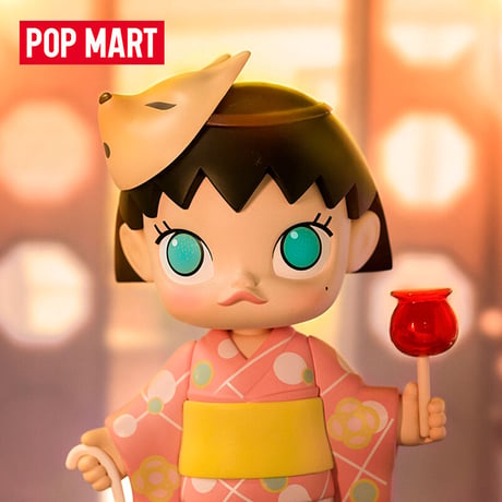 【予約販売：11月下旬～12月上旬 お届け予定】POPMART MOLLY(モリー) x ちびまる子ちゃん コラボ　「夏日お祭り」【ビックフィギュア 】
