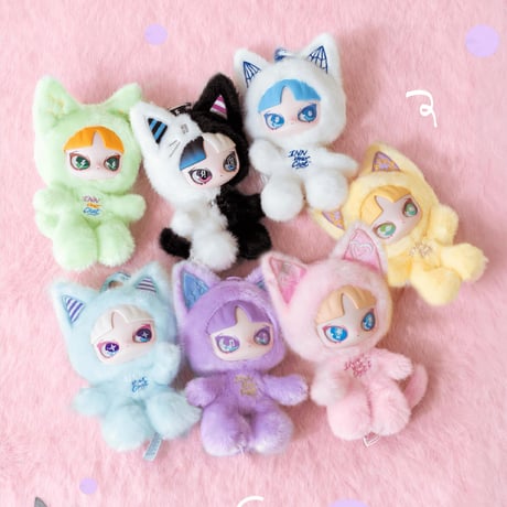 【現品販売】玩楽拾刻「Eat Inn Your Chat ：ツメチャット」ぬいぐるみチャーム シリーズ