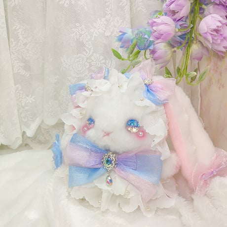 【予約販売：6月下旬～7月下旬 お届け予定】BearStar ロリータファッション 垂れ耳(たれみみ) うさぎ ぬいぐるみ【夢境】