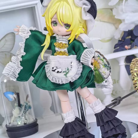 【予約販売｜6月中旬～7月中旬 お届け予定】幾何造物 「新中華スタイル」小型ドール向け ドール用の服 4・5点セット【全3種類・選び可能】