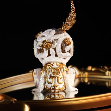 【予約販売：2025年6月中 お届け予定】Good Night Series-Snake & Flowers-Gold 「蛇と花：金」【コレクションフィギュア】
