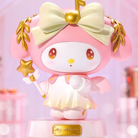 【予約販売：2025年1月～2月 お届け予定】Funism x サンリオ(SANRIO) マイメロディ＆クロミ 「少女シリーズ：音楽の神」コレクションフィギュア(全2種類、選び可能)