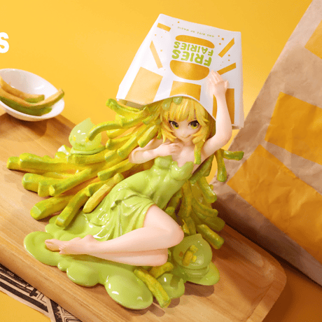 【予約販売：2026年5月 お届け予定】WEARTDOING Sleeping Beauty-Fries Fairies-Classic Ketchup「ポテトの妖精：ワサビ」