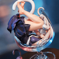 【予約販売：2027年2月～3月 お届け予定】＜送料無料 & 特別価格＞ WeArtDoing  「杯中猫女：銀月」【コレクションフィギュア】