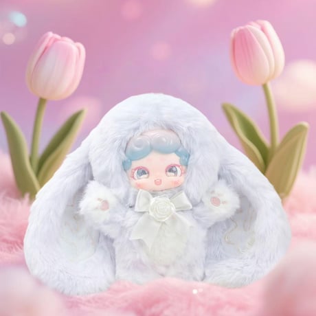 【現品販売】LUCKY DEER NAI 「おやすみ兎：秘密の花園」 ぬいぐるみチャーム シリーズ