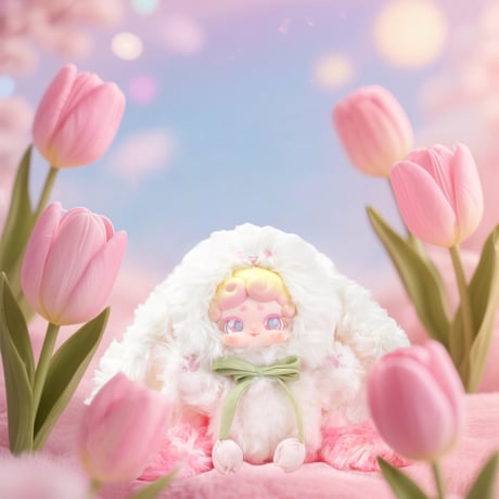 【現品販売】LUCKY DEER NAI 「おやすみ兎：秘密の花園」 ぬいぐるみチャーム シリーズ