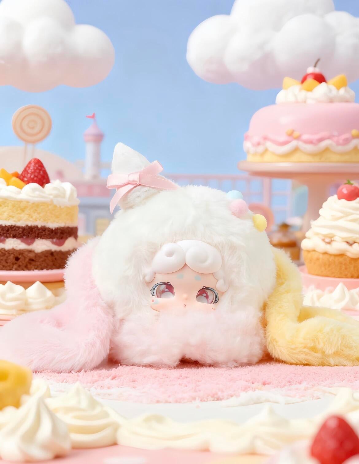 現品販売】LUCKY DEER NAI 「おやすみ兎：ふわふわ氷」 ぬいぐるみ