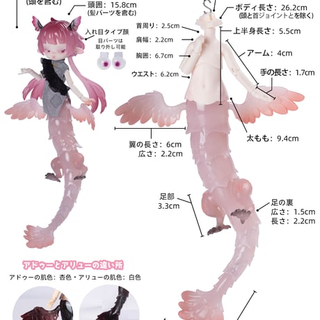 【現品即納】PENNY'S BOX x DOLLZONE「ADOU(アドゥー)＆ALU(アリュー)：龍と出会い夢」BJDブラインドドール シリーズ