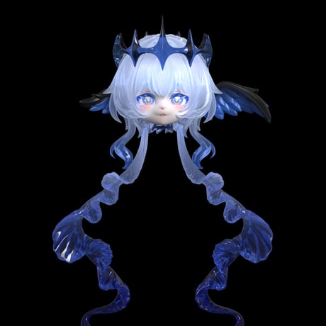 【現品販売】<数量限定>合玩文化「ルナに捧ぐ」単品ドール「水中月」(青)/「籠中鳥」(赤) 【フルセット】