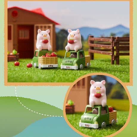 【予約販売：7月下旬～8月中旬 お届け予定】52TOYS TOYZEROPLUS × CICI’S STORY 子豚LULU「My Sweet Farm Garden:農場」シリーズ