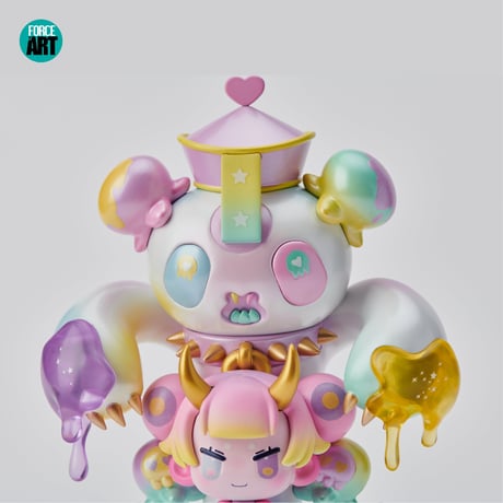 【予約販売：12月中 お届け予定】OFFART X Hojia Desum 「チェリー・ゾンビ：Vinyl(ヴァイナル)」<キャンディー色>【コレクションフィギュア】