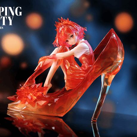 【予約販売：2025年12月 お届け予定】WEARTDOING Sleeping Beauty-Glass Slipper Fairies-Purple「水晶少女：ローズ」【コレクションフィギュア】