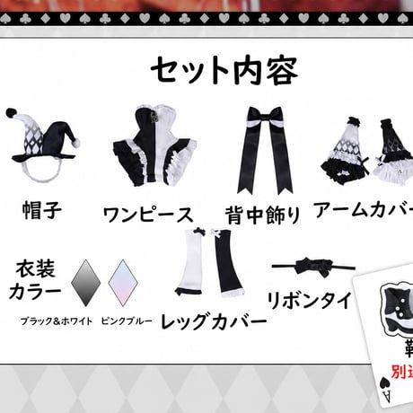 【予約販売｜7月下旬～8月下旬 お届け予定】PENNY'S BOX「ペニーズワードローブ：ドリームカーニバルナイト」小型ドール向け ドール用の服 6点セット【全2種類・選び可能】