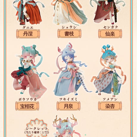 【現品販売】〈公式特典付け〉PENNY'S BOX「ANTU(アンティーユ)：呦呦鹿鳴～中国敦煌九色鹿～」BJDブラインドドール シリーズ