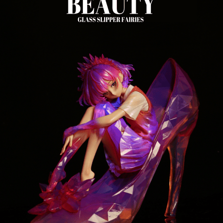 【予約販売：2025年12月 お届け予定】WEARTDOING Sleeping Beauty-Glass Slipper Fairies-Purple「水晶少女：ローズ」【コレクションフィギュア】