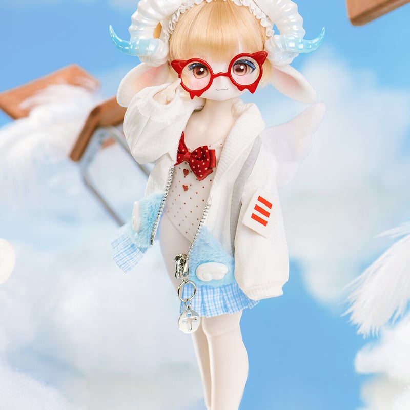 予約販売：2024年2月以降 お届け予定】TinyFox 悪魔と天使の混血子羊