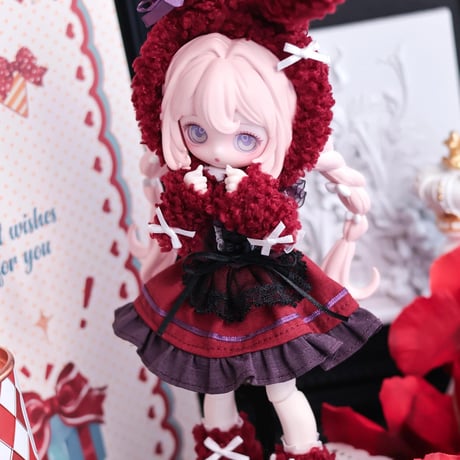 【現品販売】Happy Engine「ルルリン物語：赤兔・燼」小型ドール向け ドール用の服 5点セット
