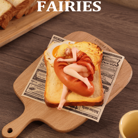 【予約販売：11月 お届け予定】WeArtDoing Sleeping Beauty-Morning Fairies-Sausage&Egg「朝食の妖精： ベーコンエッグトースト」