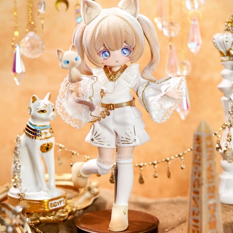 【現品販売】獣隅島「小さな島での奇遇」特別仕様 BJD単品ドール「カフェバリスタ・モカ」【フルセット】