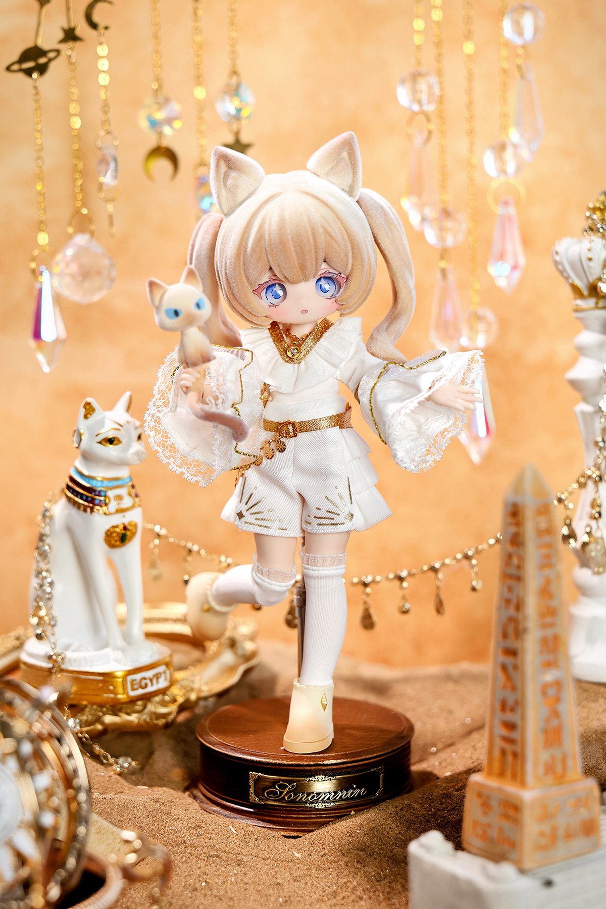 淡いお色目で描く幻想的な世界❇︎美しい訪問着❇︎トールサイズ 現品販売】獣隅島「小さな島での奇遇」特別仕様 BJD単品ドール「カフェ